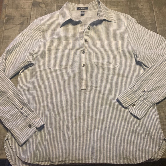 Chaps Medium Linen Tunic - Picture 1 of 6